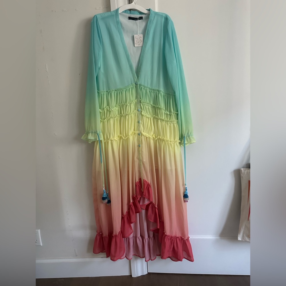 linjia shop rainbow dress size large